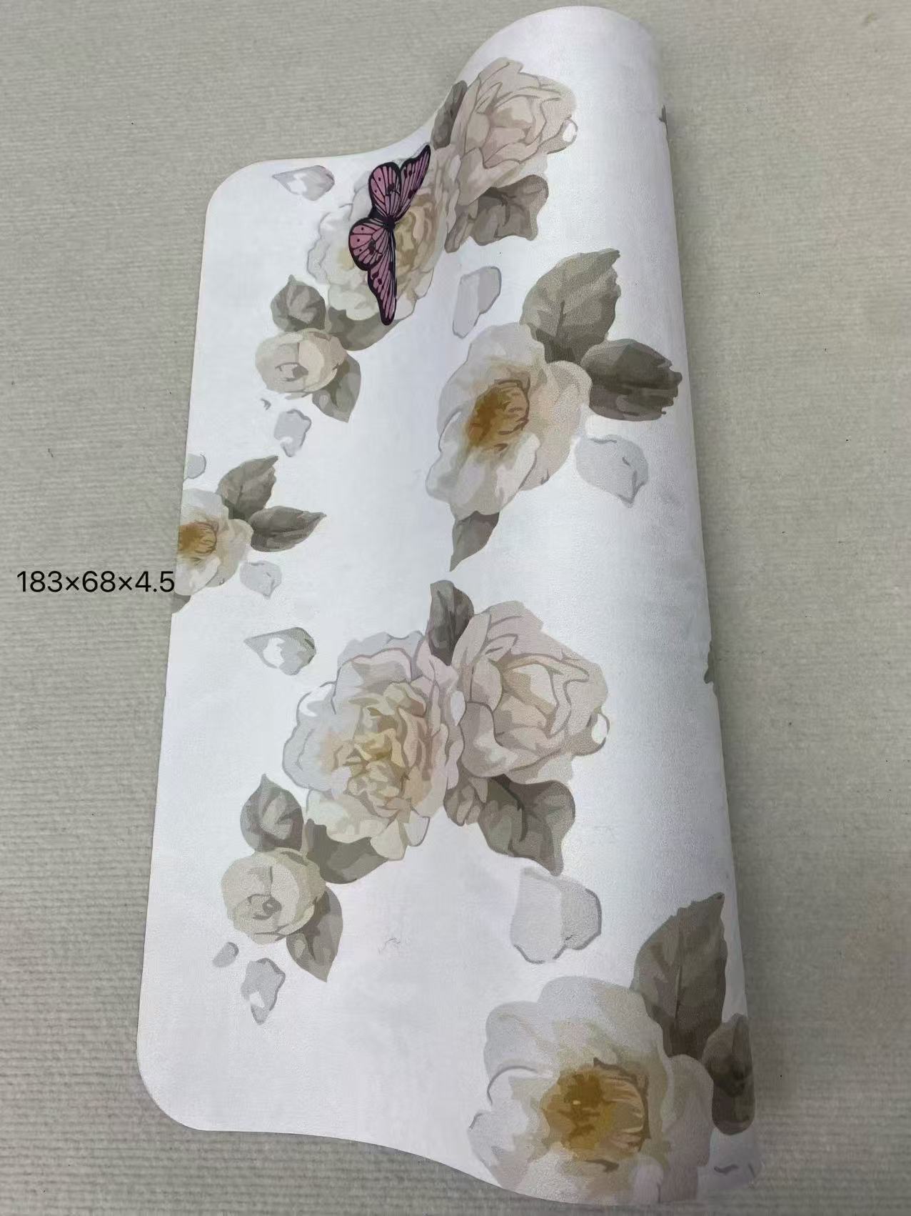 品牌 XPP 香香山茶花麂皮绒高货 天然橡胶 高品质瑜伽垫