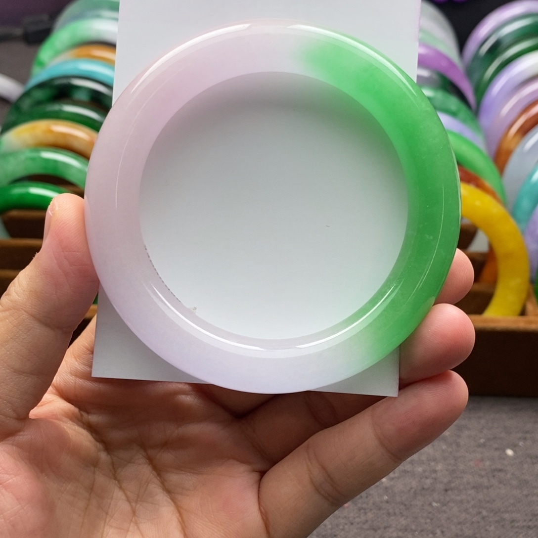 阳***色仿水晶合金高端手镯3