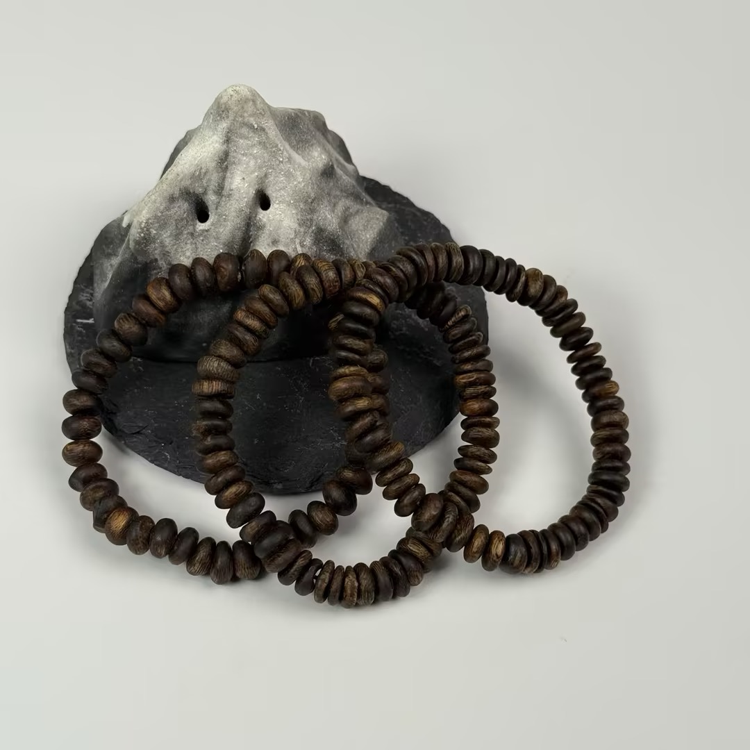 沉香菩香阁海南绿棋沉水随型单圈手串多样性发一8g