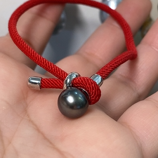 海水珍珠手绳银S925镶嵌9