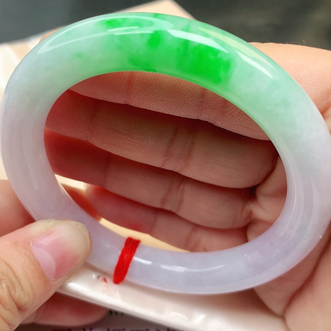 未镶嵌手镯翡翠纯天然A货翡翠正阳绿1666号