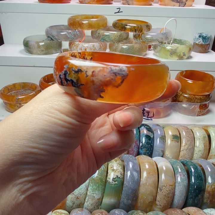 玛瑙/玉髓手镯合金56