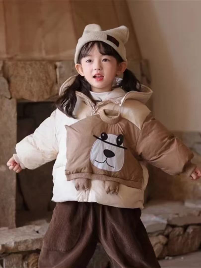 儿童羽绒服2025年新款男童女童白鸭绒羽绒服棉袄