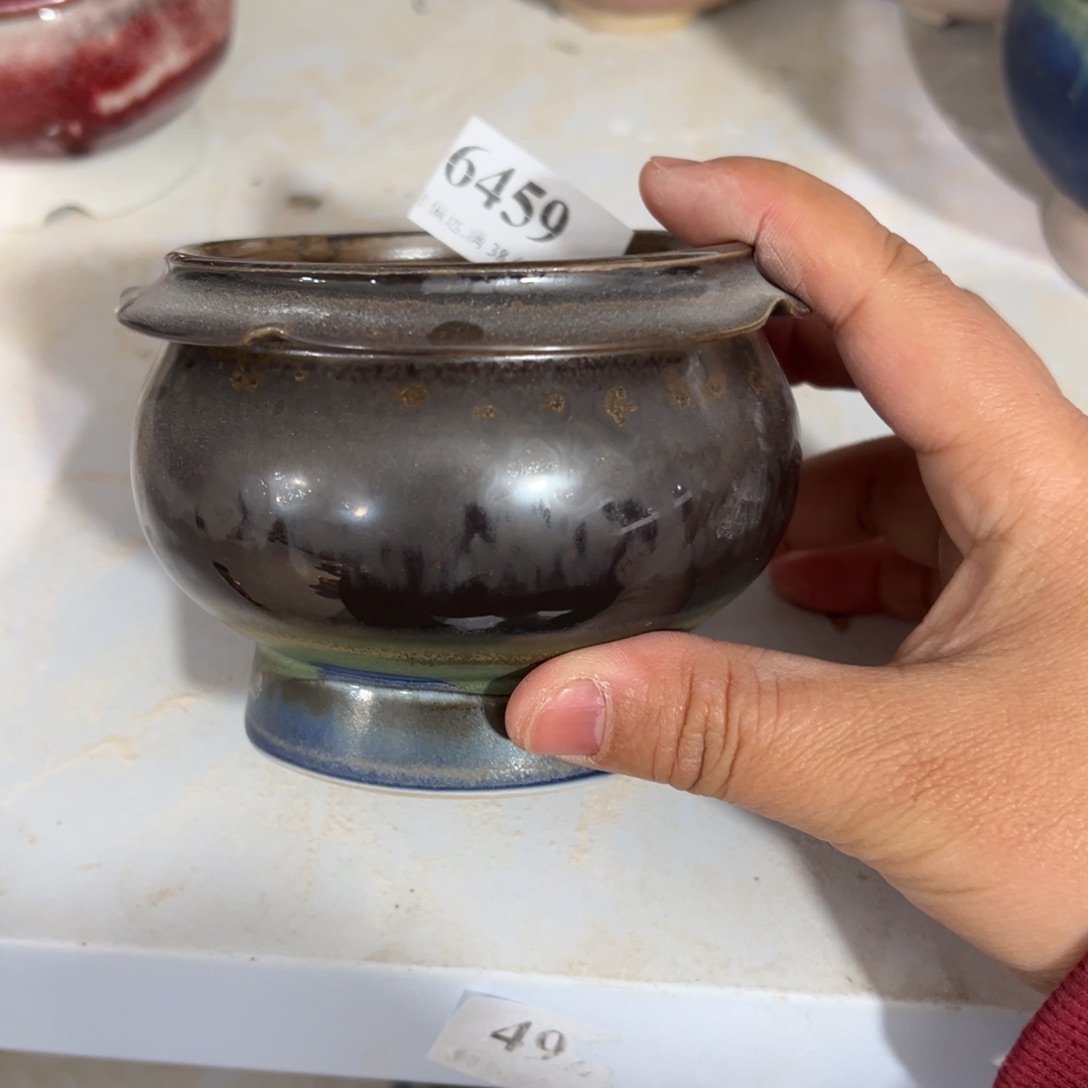 陶瓷口8高8 景德镇手工花盆