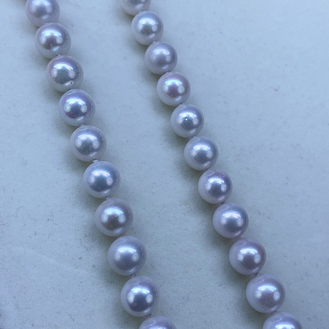 淡水珍珠颈饰银S925镶嵌➕10-11高品炫彩极光