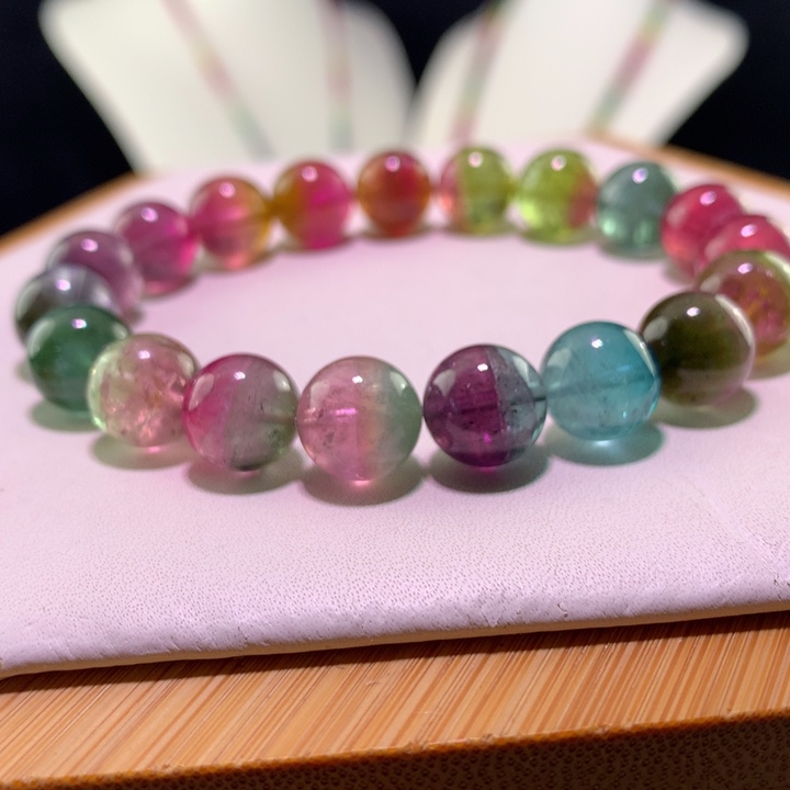 双色碧玺手链未镶嵌