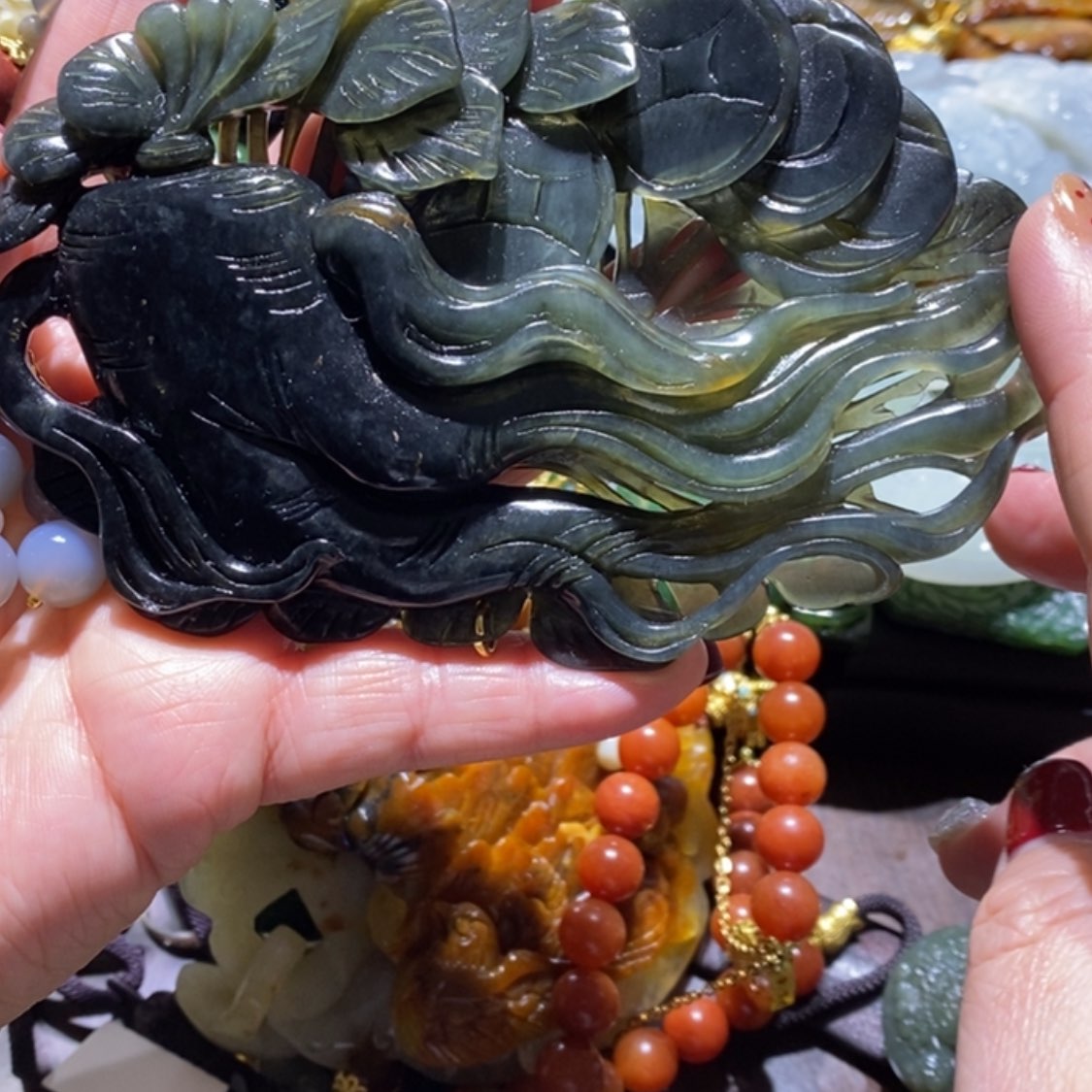 【闪购商品】岫玉毛衣链未镶嵌