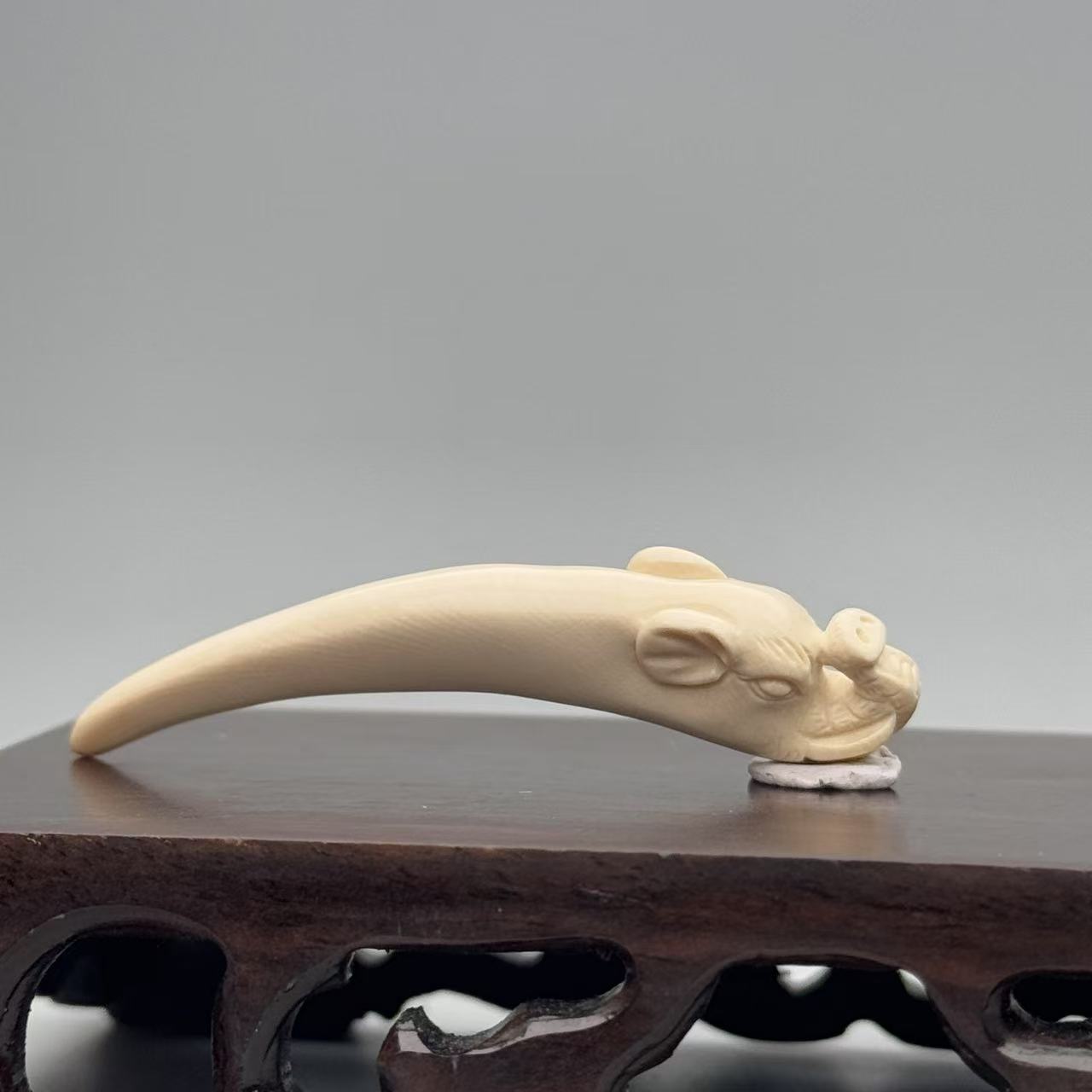 DEZHI/德志64*8*12mm5.1g吉象牙尖吊坠猛犸牙K888（默认吊坠绳）