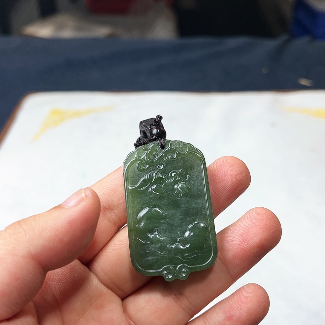 和田玉未镶嵌吊坠(不含链)3