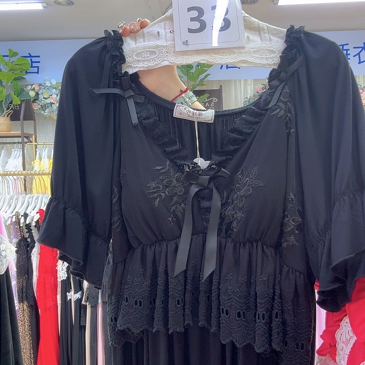 三醋酯纤维宫廷款睡裙