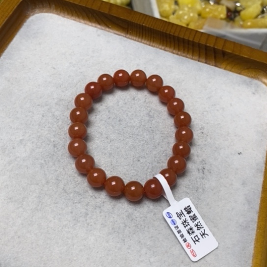 南红玛瑙手串未镶嵌手串