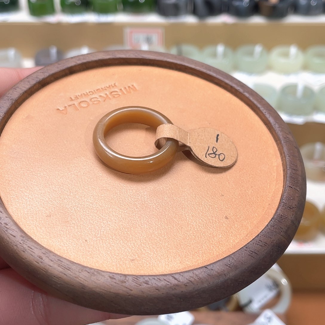 和田玉戒指未镶嵌@***夏专拍1-16.7