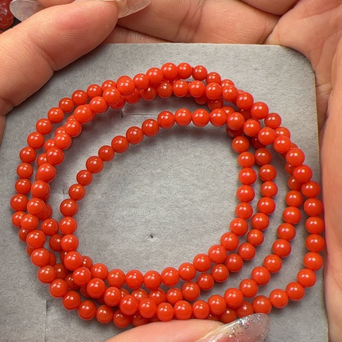 南红玛瑙手串未镶嵌