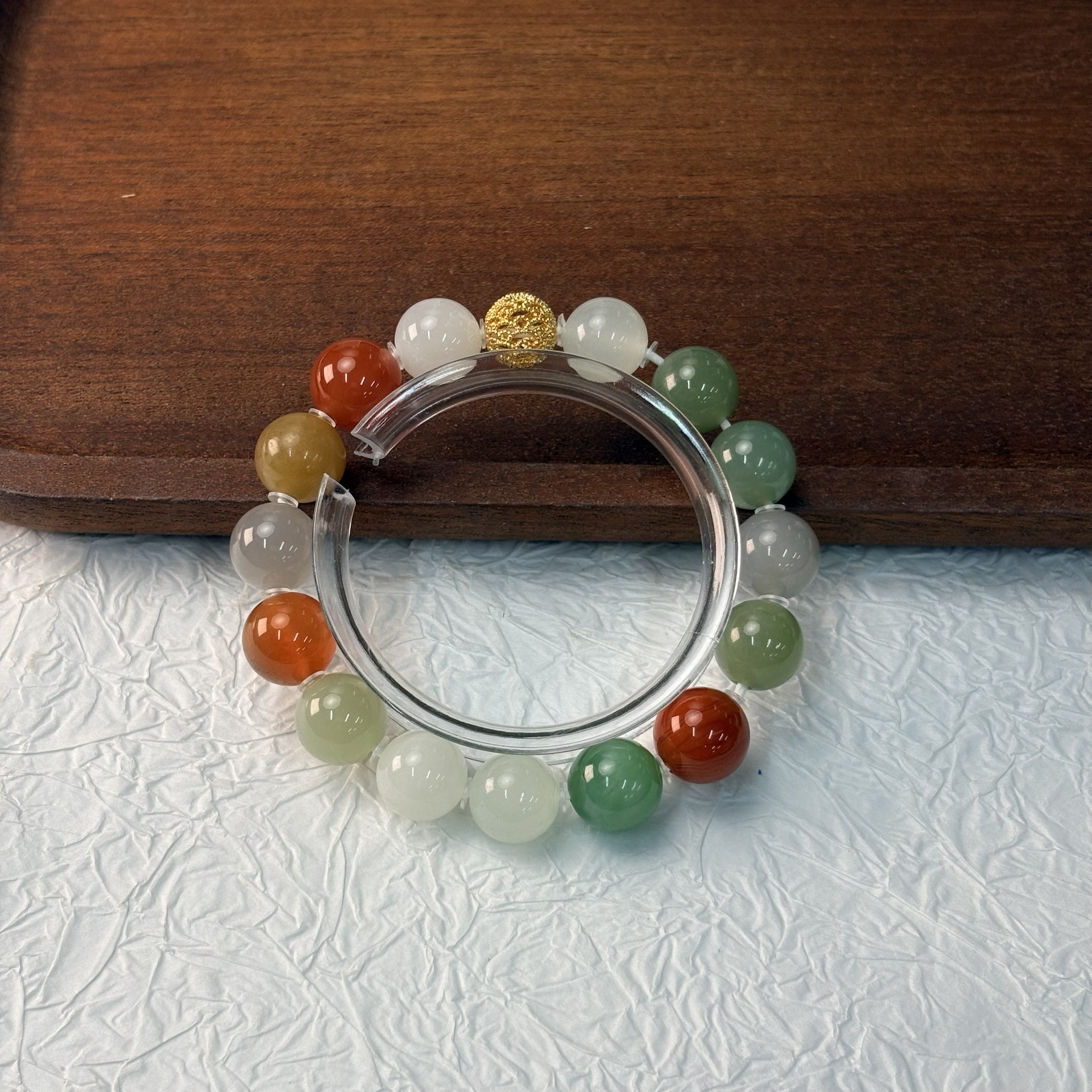 【七七专属】18K和田玉多宝手串 12mm KT0500017