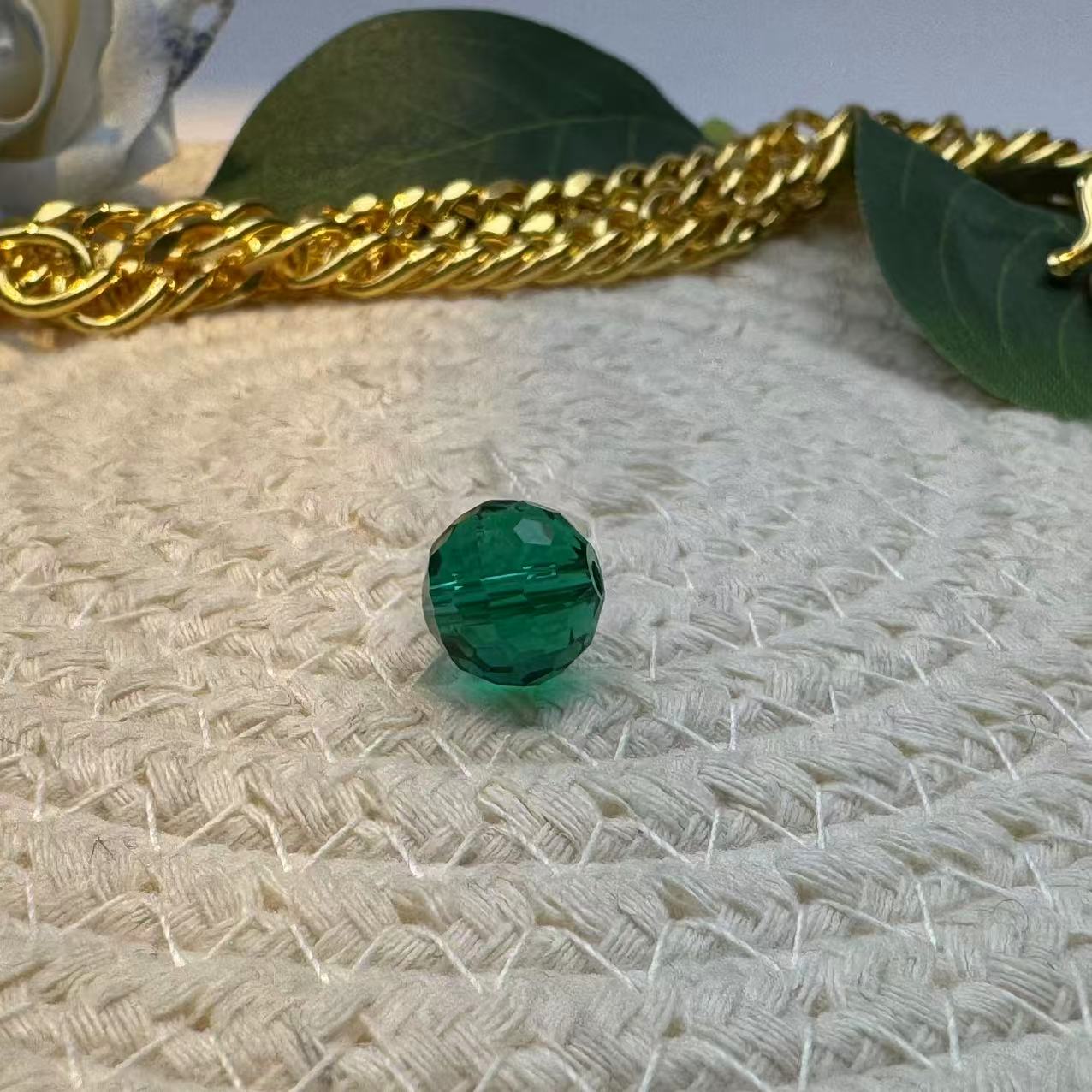 ZZZ TXL003【浩然推荐】金绿豪奢珠配项链