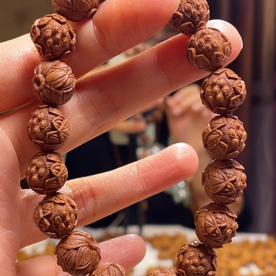 橄榄核手串/手链龙纹桃核