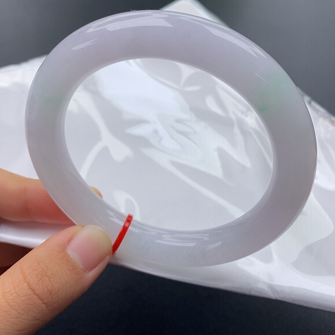 云***简翡翠未镶嵌手镯（圆镯）5859圈