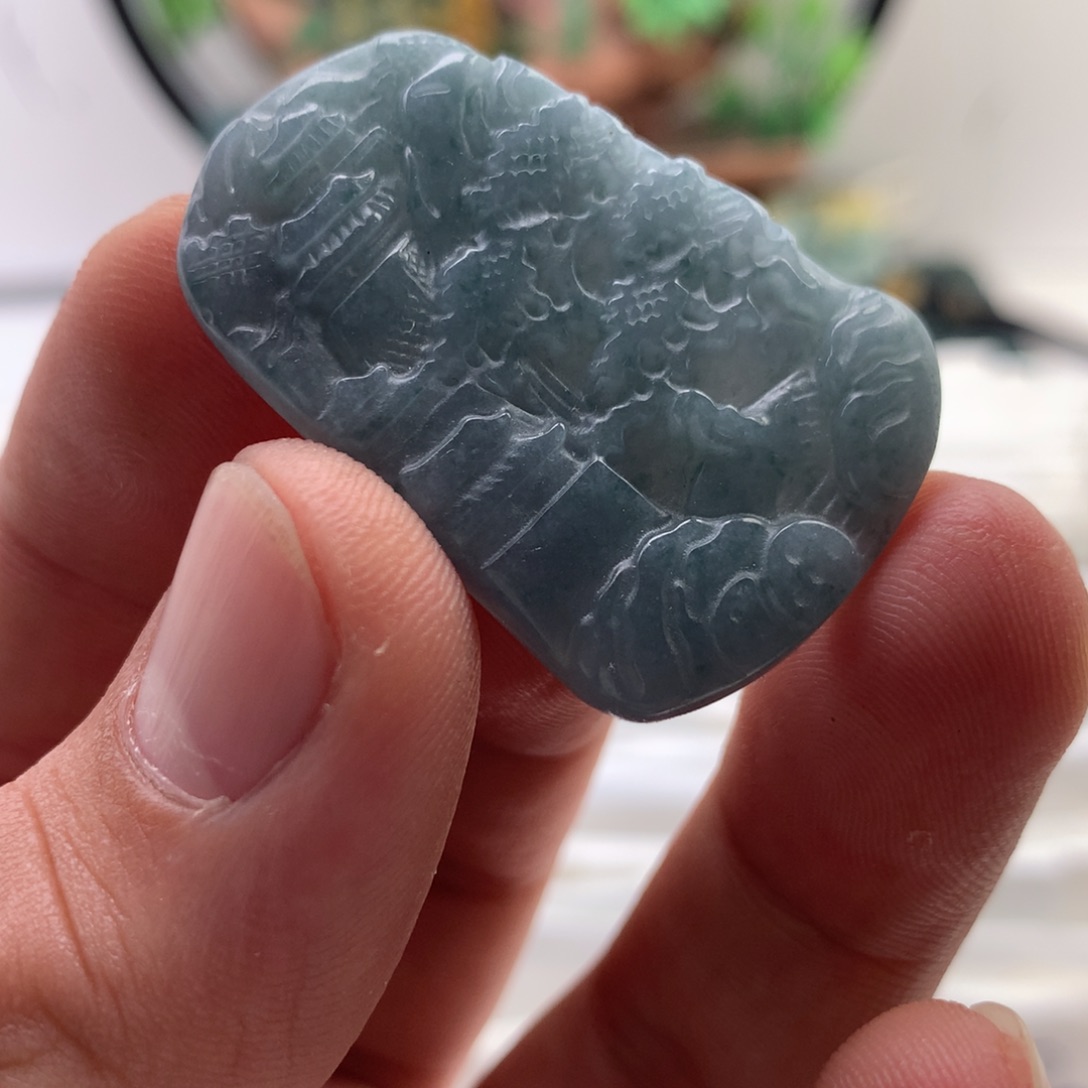 颈饰未镶嵌翡翠山水