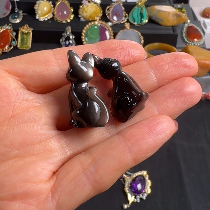 【闪购商品】黑曜岩颈饰未镶嵌移****露46uuuuuuuu