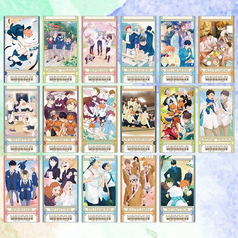 日谷【排球少年】视觉图透卡票根一弹盲盒