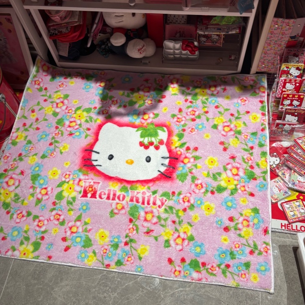 野草莓毛绒地毯80×100