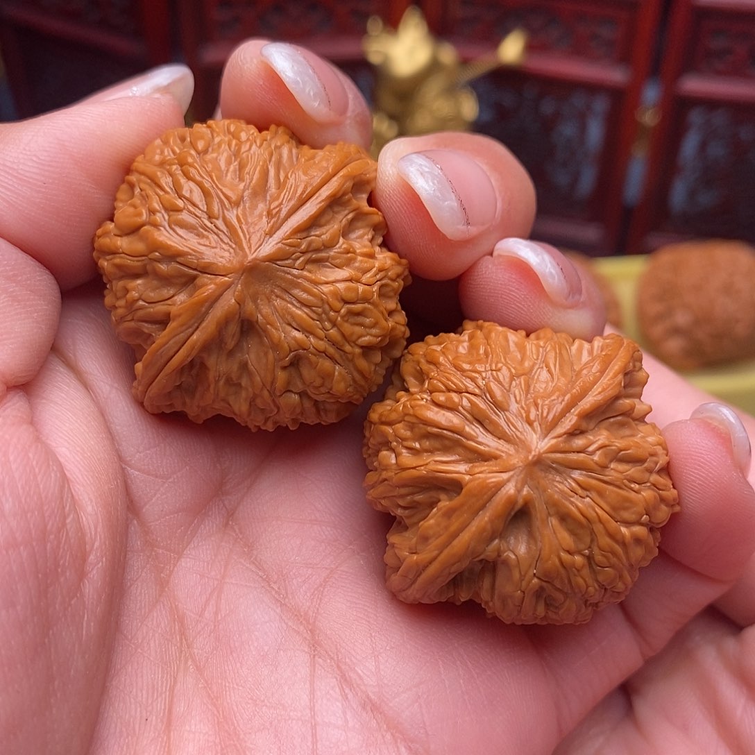 风***水把件文玩核桃磨盘36全