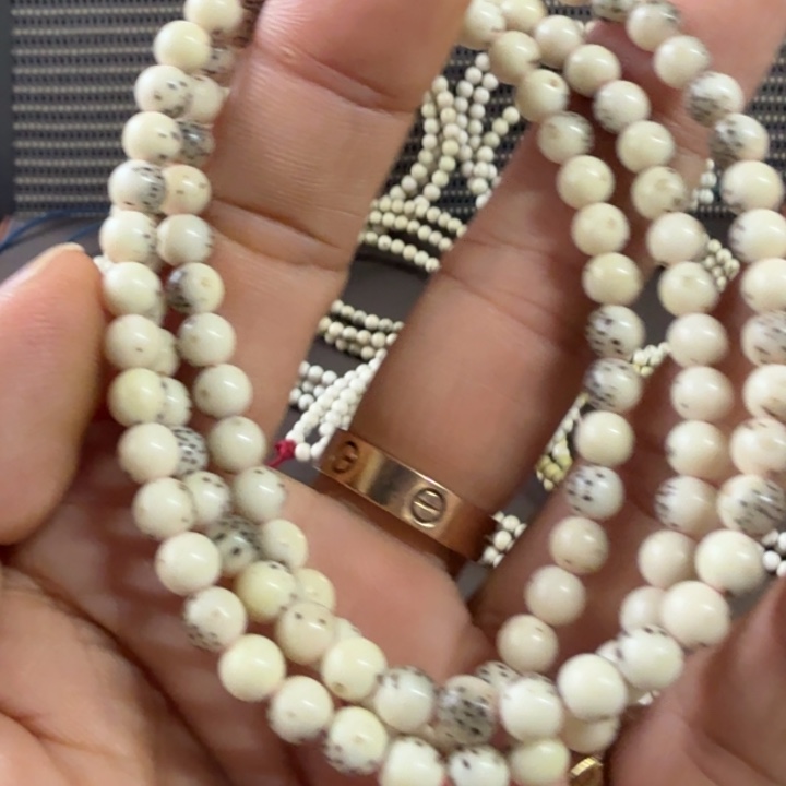 一****吊坠星月菩提6圆超大留白全玉化108