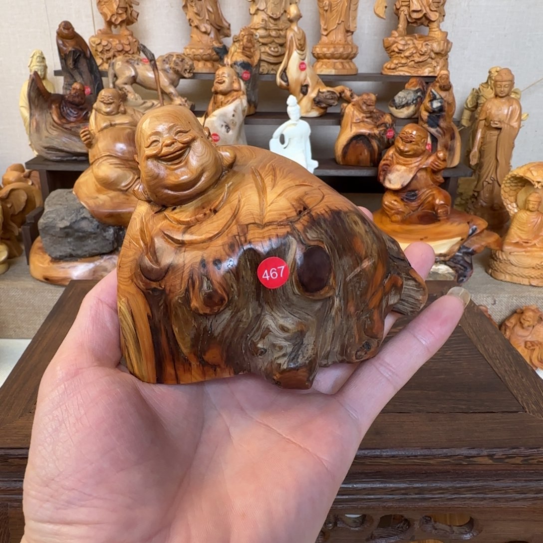 崖柏小木匠艺雕一物一拍