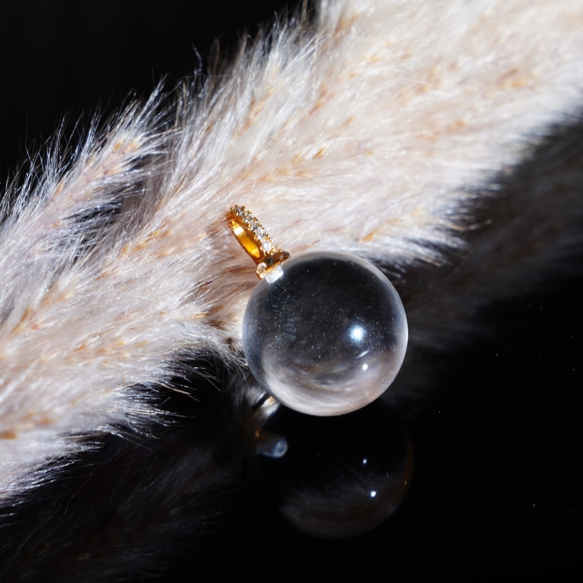 【小灯泡】天然白水晶小灯泡15mm吊坠