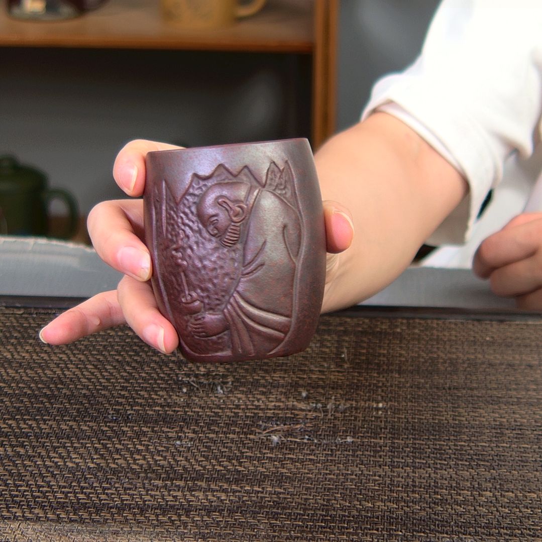 茶杯紫砂高货放漏