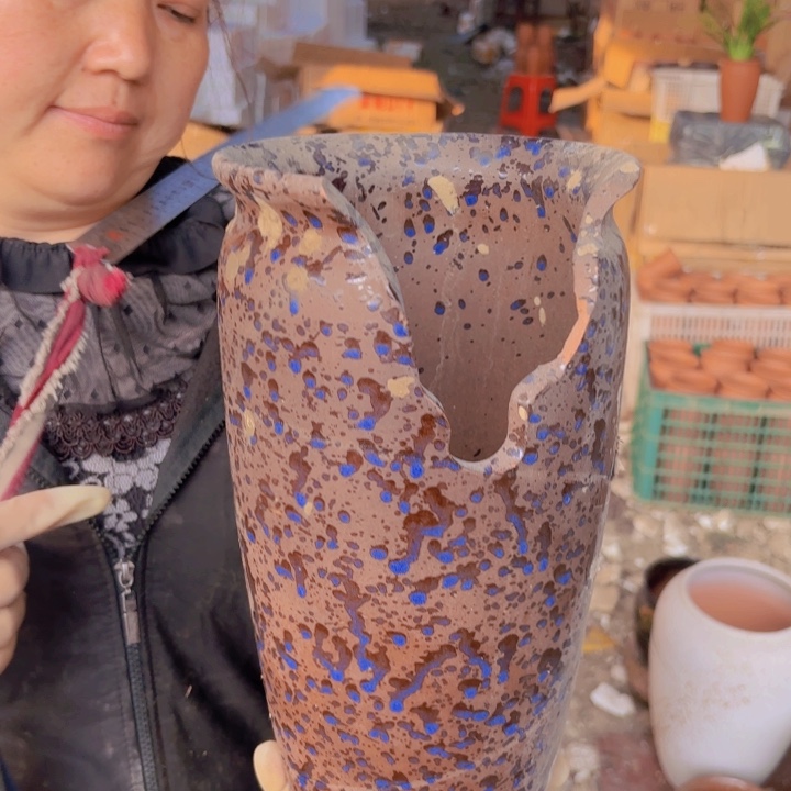 花盆 紫砂花盆 口径 花盆随机颜色