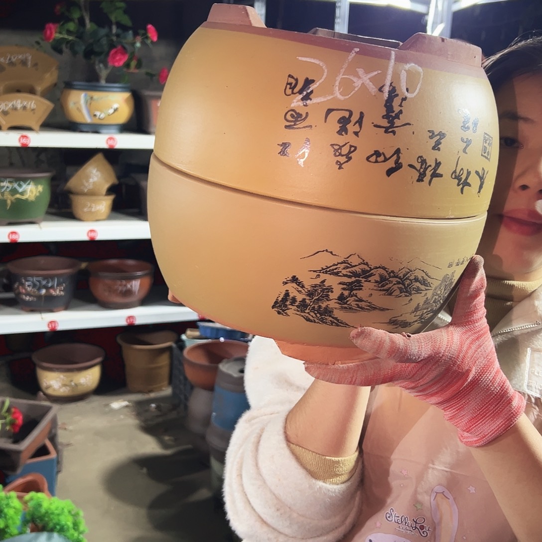 黄色江山如画中号一对