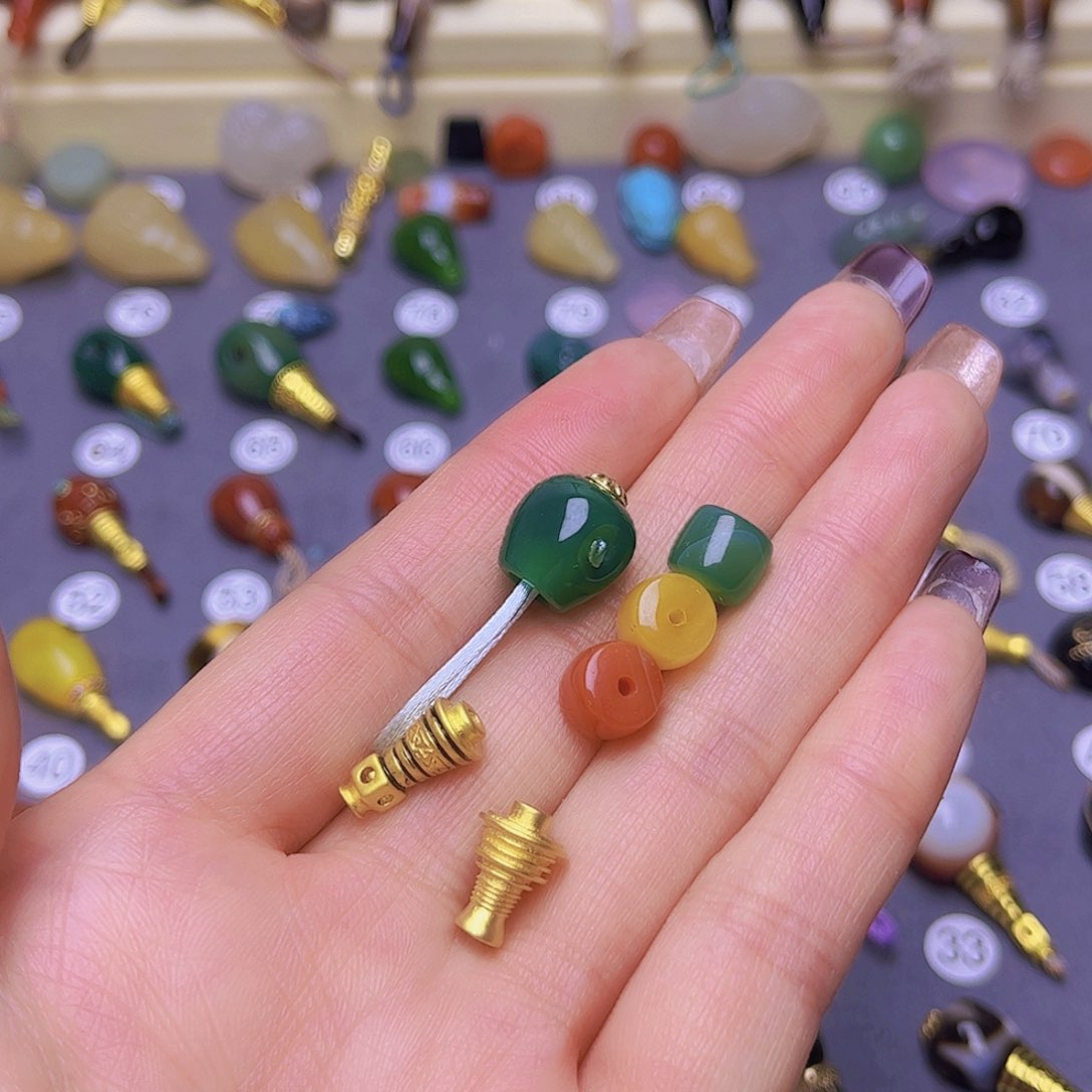 玛瑙/玉髓隔珠未镶嵌@**?