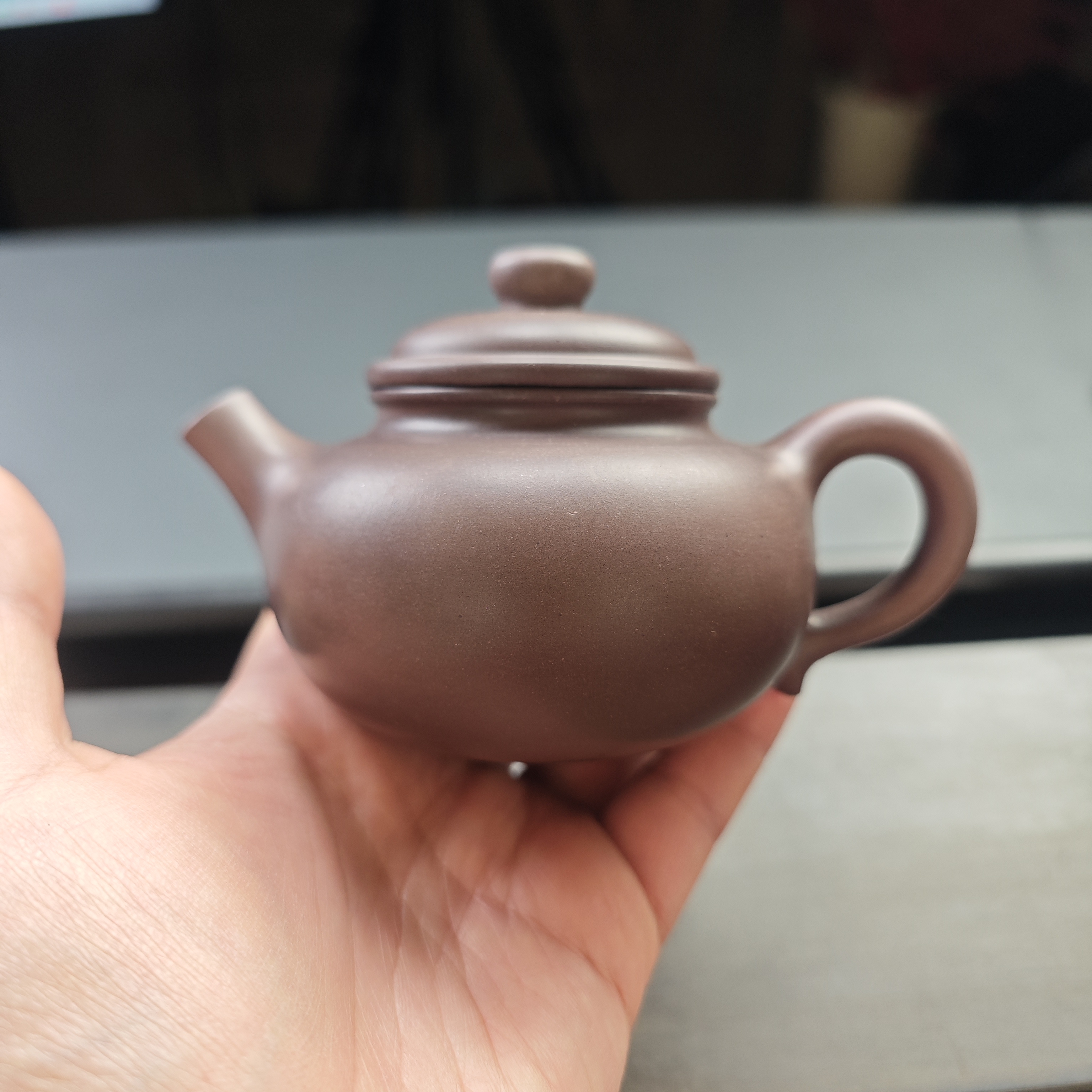 生胚预定原矿40目极紫底槽青半手工大彬容天容量大约150cc