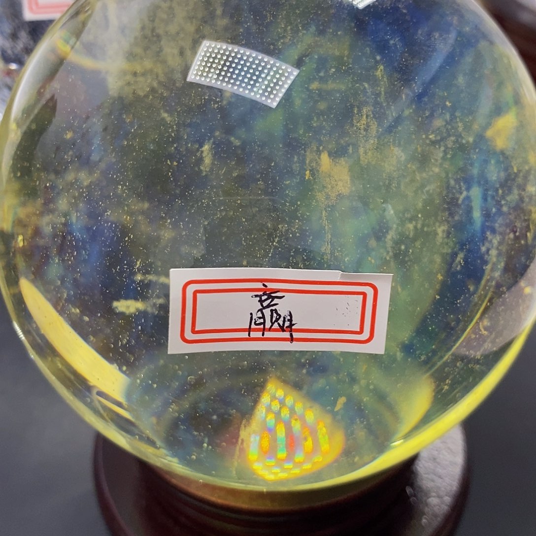 赢***来石材10.6厘米黄水摆件