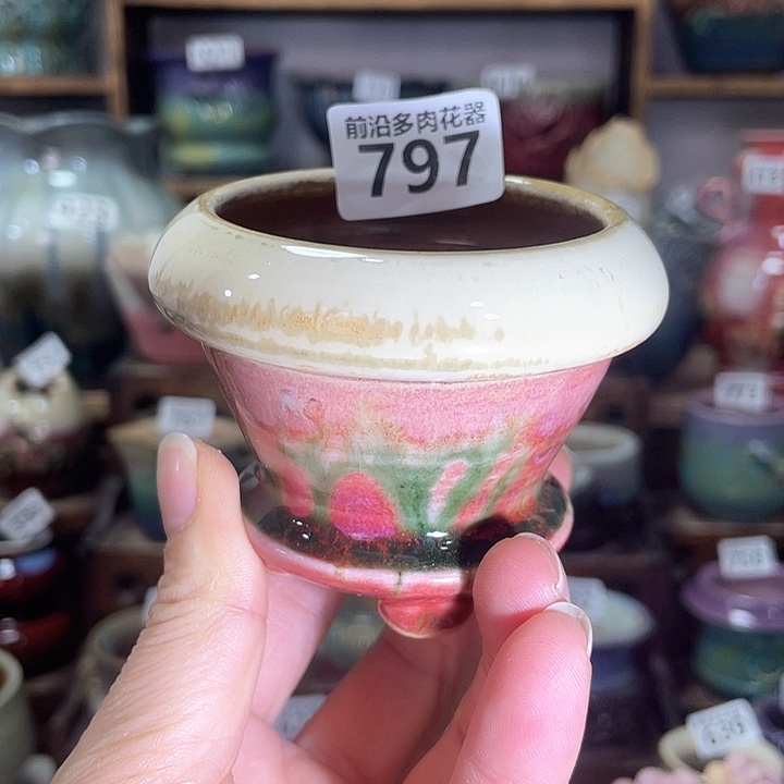 红陶内口径6高度6