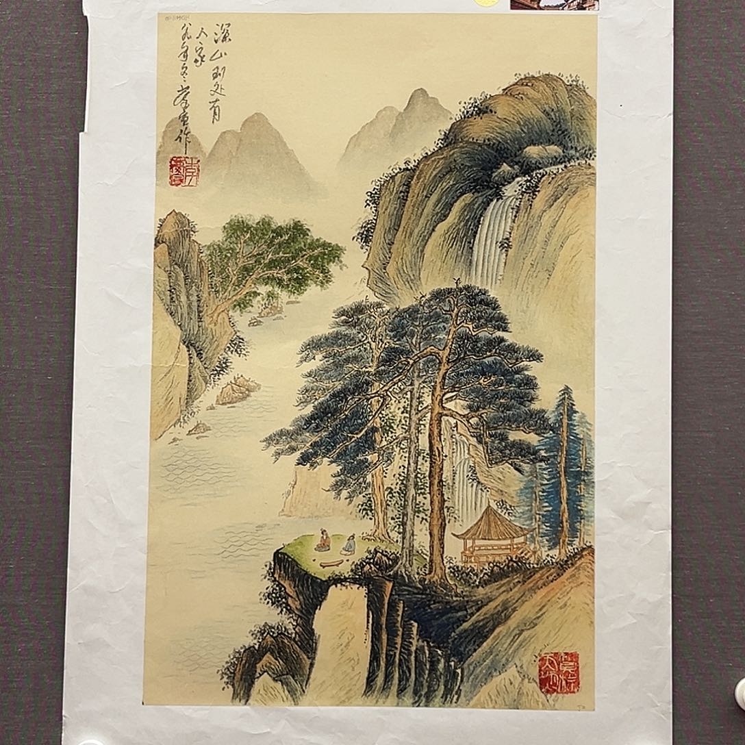 丙烯画李庆宣展览原作