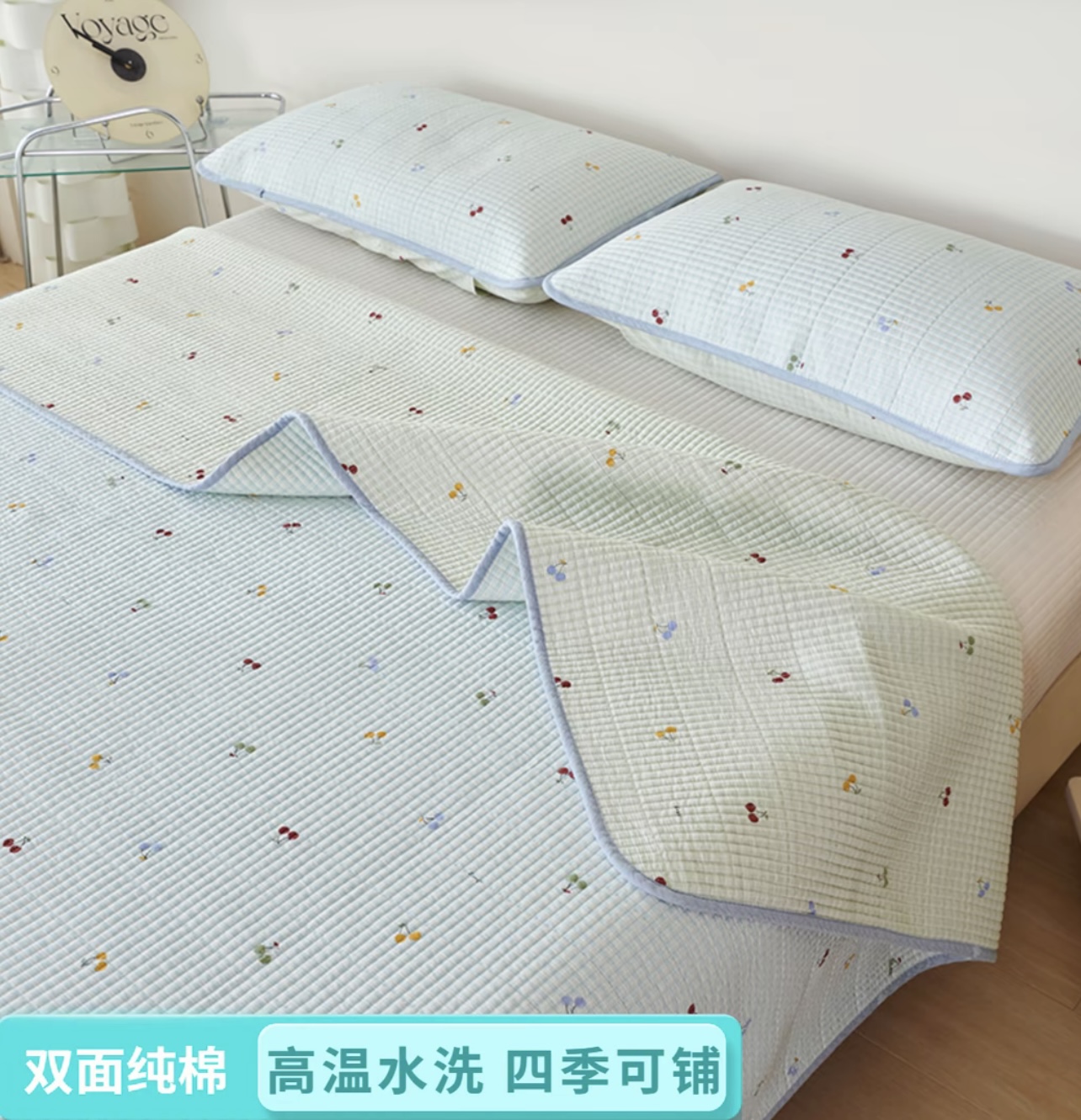 云织梦 全棉棉花枕套一对 加厚夹棉 通用