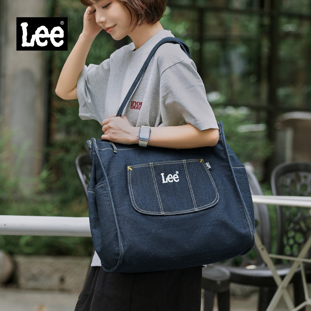 lee2025新款托特包女包大容量腋下包单肩包通勤牛仔包潮流手提包 