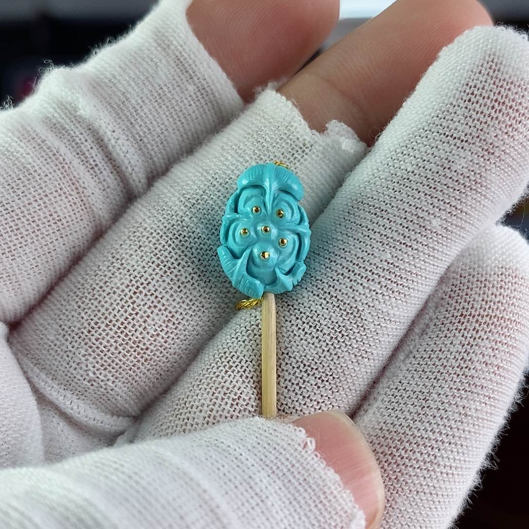 绿松石珠宝奇石未镶嵌