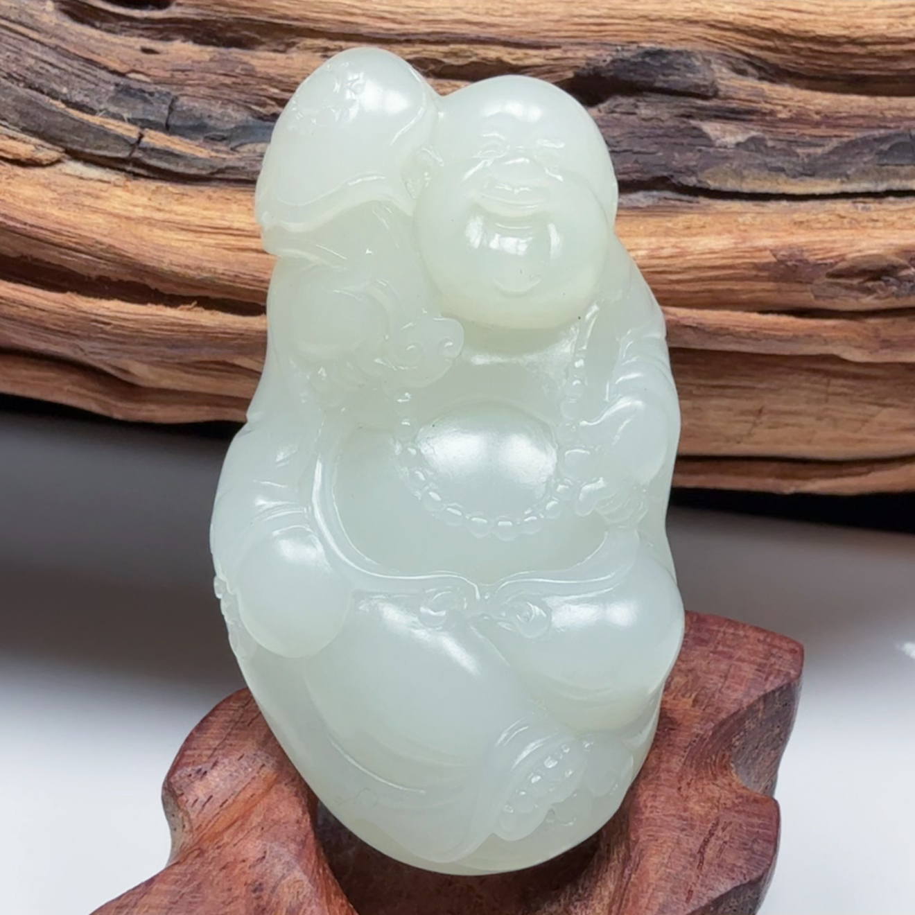 【伟伟鉴定】和田玉 籽 料 佛吊坠 46/26/15 时尚百搭饰品