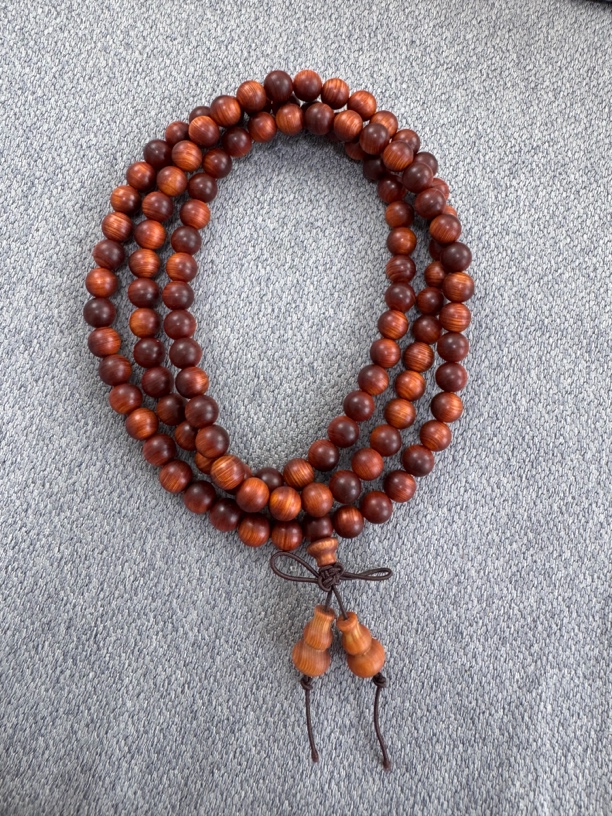 手工工艺正圆0.8*108黑油透光料手串