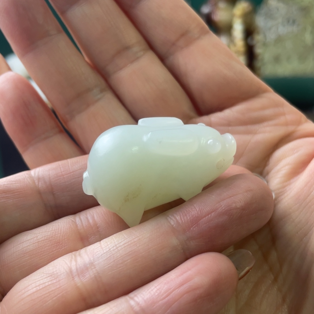 和田玉挂件未镶嵌孝*