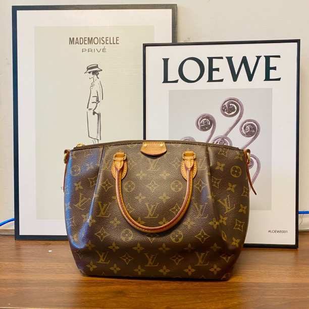 修复品LouisVuitton /路易威登老花现代款饺子手提斜挎包