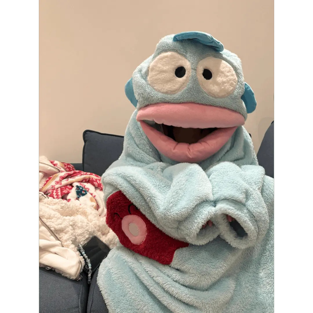 汉顿鱼珊瑚绒连体睡衣女冬季加厚卡通搞怪趣味家居服可爱学生