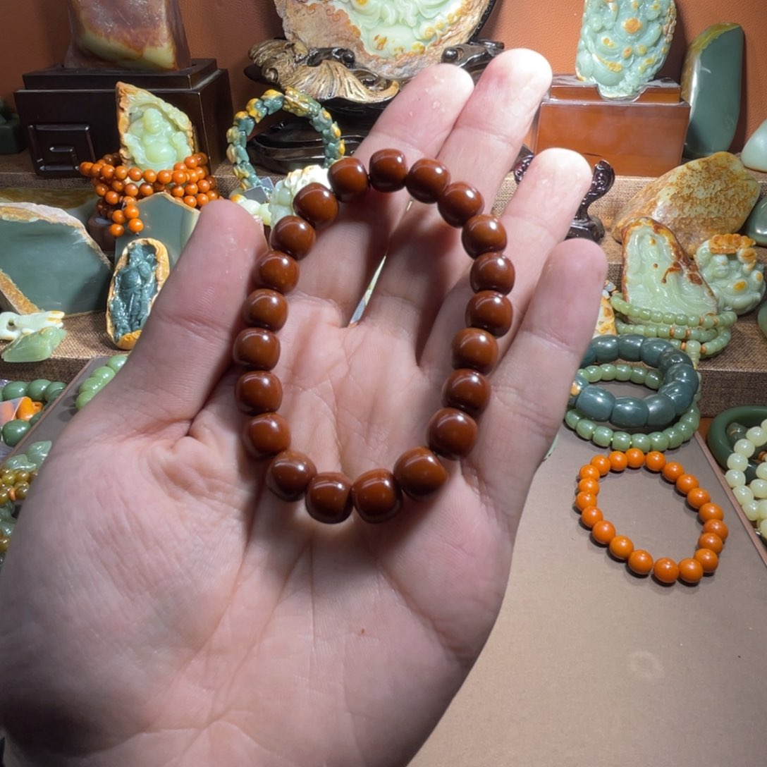 透闪石质玉手链9✖️10未镶嵌