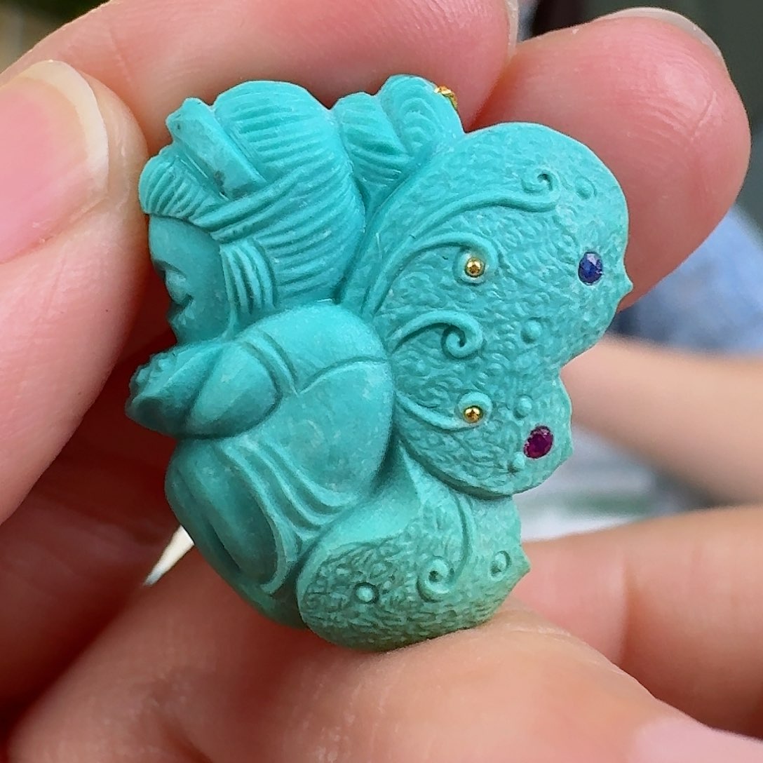 绿松石珠宝奇石未镶嵌