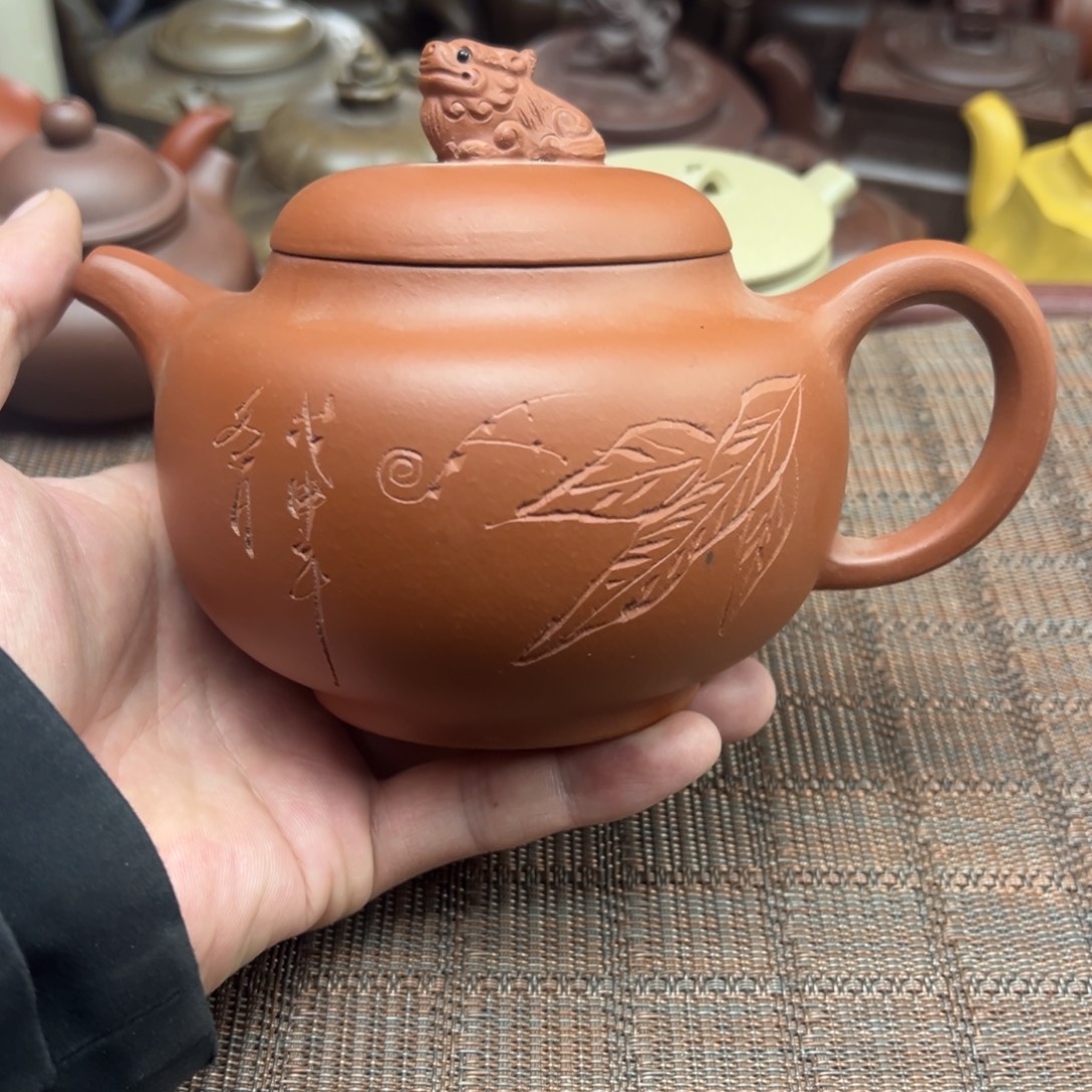 茶壶紫砂宜兴原矿紫砂壶450毫升容量