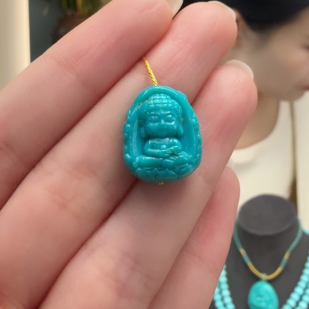 绿松石未镶嵌颈饰