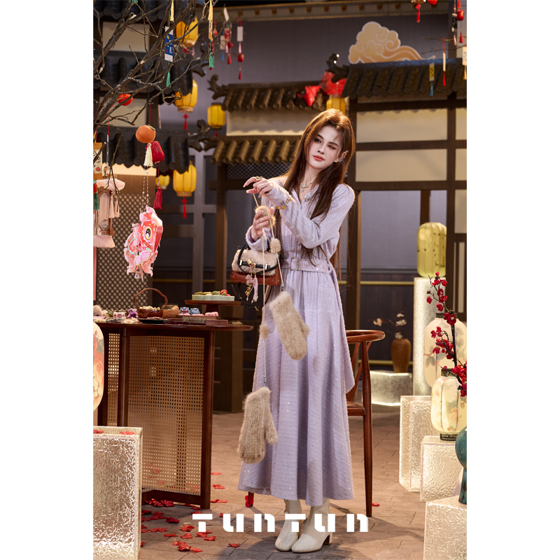 1月11号上新【女神降临 紫色】连衣裙